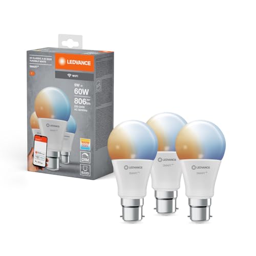 LEDVANCE Smart LED lamp with WiFi Technology, B22d-base matt Optics ,Light Colour Changeable (2700K-6500K), 806 Lumen - Image 4