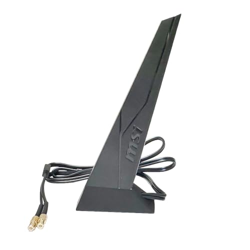 WiFi 7 Antenna Magnetic Base with New Interface for MSI Z890 Series Wi-Fi 7 Motherboard PC Desktop Computer Antennas Black
