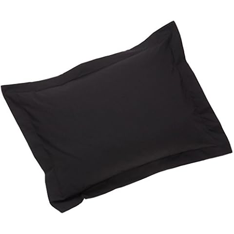 Crescent Cotton Black Pillow Shams Cover