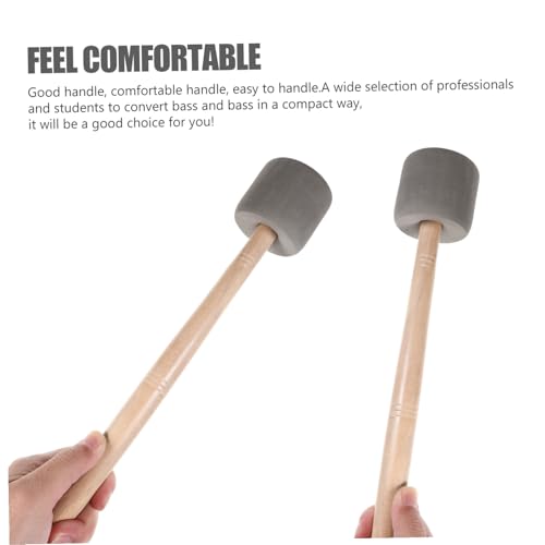 TOYANDONA 2 piezas de baquetas de espuma para bombo, para práctica, conciertos y presentaciones, ideal para entusiastas de la música miniatura 6