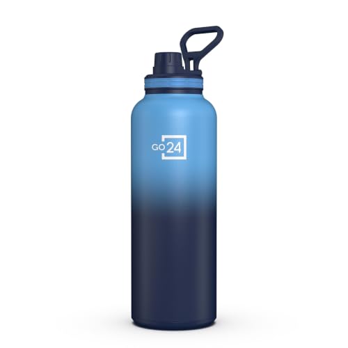 Image of Hydromax 2 Litre Single Wall Stainless Steel Water Bottle - Blue | ISI Certified 304 Stainless Steel, BPA Free, Chugger Sipper Cap, Leakproof Lid, Loop Handle, Fridge Frendly