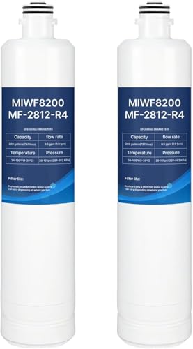Image of MIWF8200 Replacement for Midea MF-2812-R4 MF-2812-R4R Filter (2 Pack)