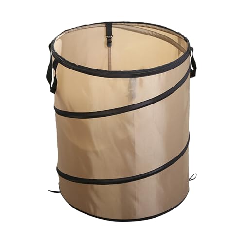 Dgayaeic Cestino per campeggio, della spazzatura pieghevole, dei rifiuti portatili, tessuto oxford 420d + filo in acciaio, 34x34x40 cm, impermeabile, contenitore di immondizia compatto per estern