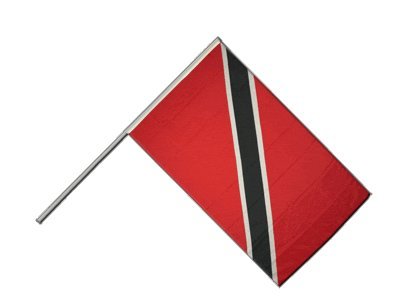 Drapeau Trinité et Tobago 60x90 cm sur hampe, pavillon en tissu rigide