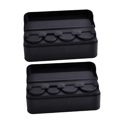 Soporte para Monedas para Carro 2 Piezas Negro miniatura 1