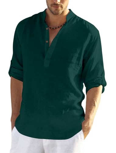 Image of Men's Kurta || Chinese Collar Long Sleeves || Straight Hip Length Kurtas || Short Kurta for Men || for Festival || Function || Occasion Wear Fancy Kurta for || Best Gifts for Men