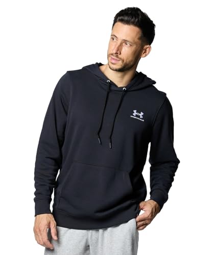 [アンダーアーマー] UA ESSENTIAL TERRY HOODIE 1384820 (002)ブラック ホワイトL