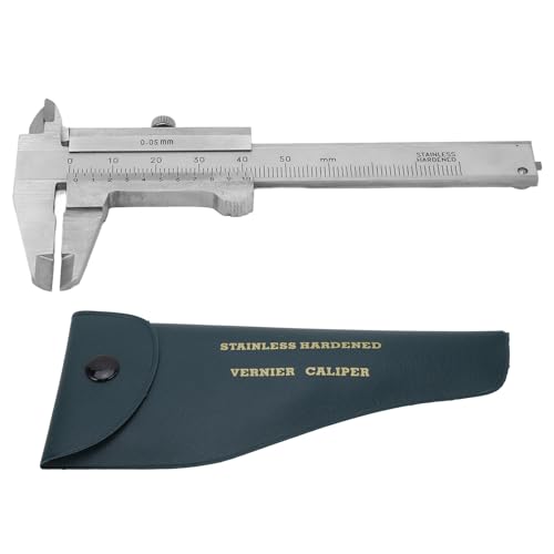 Vernier Caliper, Small Portable Measuring Tool 0-50mm, Scale for Precision Measurement, Convenient Push Pull with 3in Measurement
