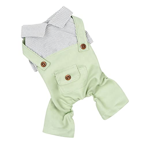 Gadpiparty 犬のオーバーオール 犬服 猫用ボディスーツ ペット用の服 犬の服 猫パジャマ ペットの猫のコスプレ 自己冷却マット アニメイト冷却ドッグコート 子犬 Green ポリエステル