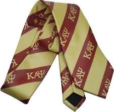 Kappa Alpha Psi Greek Letter Neck Tie. Comes in Crimson & Cream.