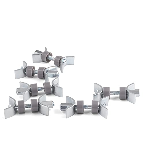 LouMaxx Worktop Bolts 65 mm, Set of 6 Worktop Joining Bolts, Kitchen Worktop Joint, Screws to Connect Worktops