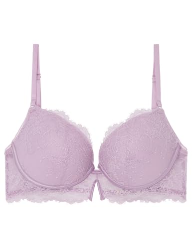 Women' Secret, Mujer, Gorgeous Sujetador Push Up Encaje Lila, Mauve, 90C
