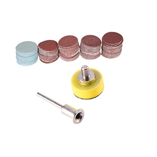 Unomor Sandpaper Buffering Kit 25mm Sanding Discs Pad for -3000 Grit Foam Backed Sandpaper Pad Shank Drill Rotary Tool Accessory