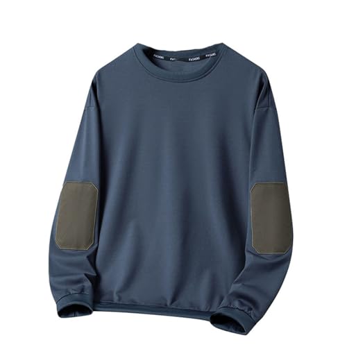 Sweat homme col rond bleu S contre les fraîcheurs de mi-saison