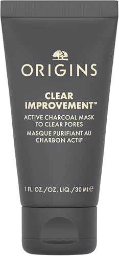 Origins Clear Improvement Active Charcoal Face Mask to Clear Pores | Clay Mask | Fragrance Free, 30 ml