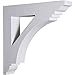 Ekena Millwork BKT20X20X04IM Bracket, 4"W x 20"D x 20"H
