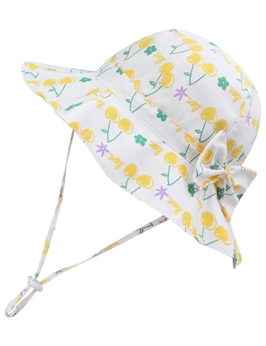 ECOSUMA Baby Sun Hat 2-5T Yellow Cherry