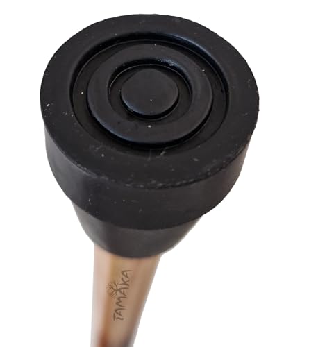 TAMAKA® Gents Handcrafted Scorched Handle Wooden Derby Cane With Collar Walking Stick Mens Ladies - 94cm (37") - 6