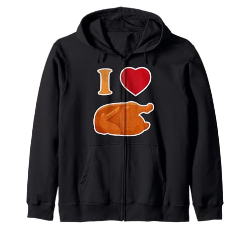 Funny I Love Assador frango | amante de frango assado camisola com capuz, Preto