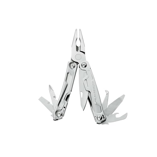 Leatherman Rev Multi-Tool - 14 Werkzeuge mit Klinge für Camping und Heimwerken - Edelstahl, Silber