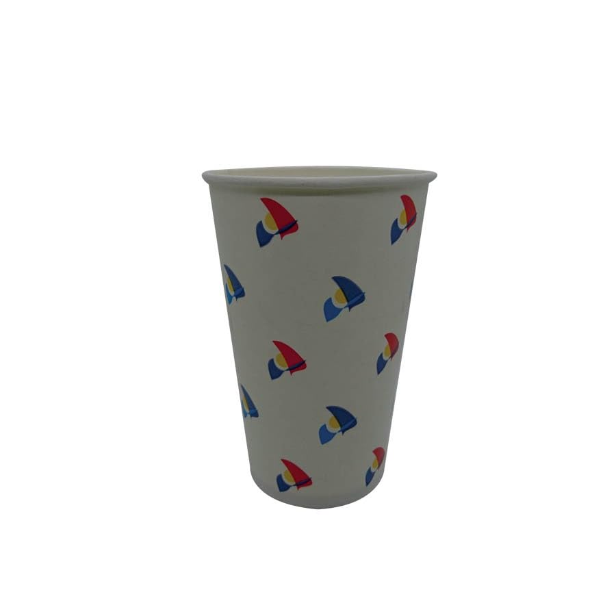 PacknWood Vaso Cartón Alise Desechable Blanco 470ml - 1000 Uds | Ø9x13.7 cm, Hostelería Catering Eventos, Ref 210GCH16
