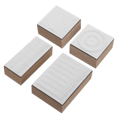 Tofficu Juego de Sellos de Madera para Scrapbooking y Manualidades, Kit de Sellos para Planificador Semanal Letras y Tareas, Plantillas Vintage para Diario y Organización Personal, Diseño