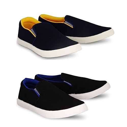 Image of HOTSTYLE Premium Casual Shoes Slip On Sneakers for Men |Combo Pack of 2|176