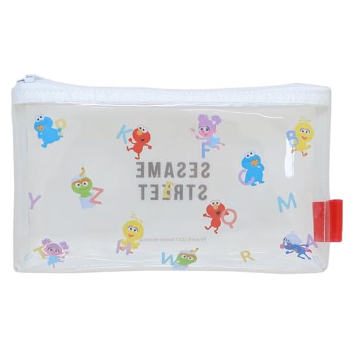 セサミストリート[ペンケース]クリアフラットペンポーチ/アルファベット 新入学