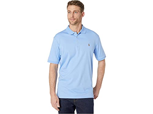 POLO RALPH LAUREN Men's Classic Fit Interlock Polo Shirt, Lt Blue/Multi Pony, X-Large, Lt Blue/Multi Pony, XL