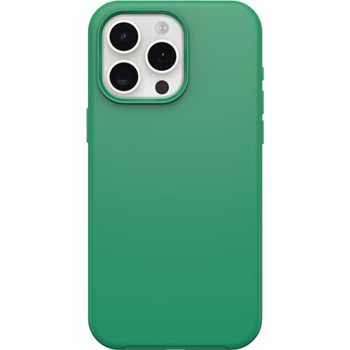Image of OtterBox iPhone 15 Pro MAX (Only) Symmetry Series Case - Green Juice (Green), Snaps to MagSafe, Ultra-Sleek, Raised Edges Protect Camera & Screen