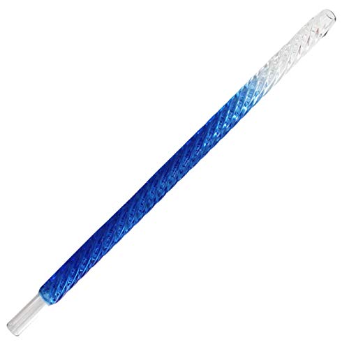 Shisha King® Shisha Glasmundstück 35cm | gedrehtes Mundstück aus Glas - Shishamundstück coole Farben im Unicorn Style…