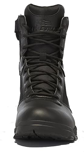 Belleville Spear Point BV918Z 8 Lightweight Black Tactical Boots for Men with Zipper - Military Boots for Police & Security Personnel - Zone Traction Rubber Outsole3