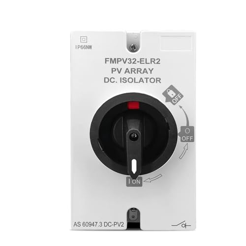 Interrupteur rotatif PV DC 1200V 32A pour couper le courant solaire de la boîte