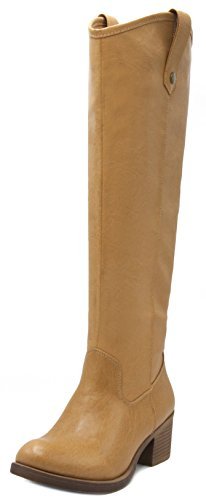 Rampage Women's Italie Riding Boot, Womens Tall Shaft Boot, Boots for Women, Knee High Boots 8 Natural