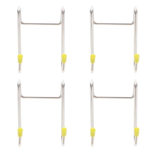 RORPOIR 12 Ganchos en Forma de S de Acero Inoxidable Plateado, Livianos y Compactos para Colgar en Puertas y Armarios, Organizadores Prácticos para Baño y Cocina