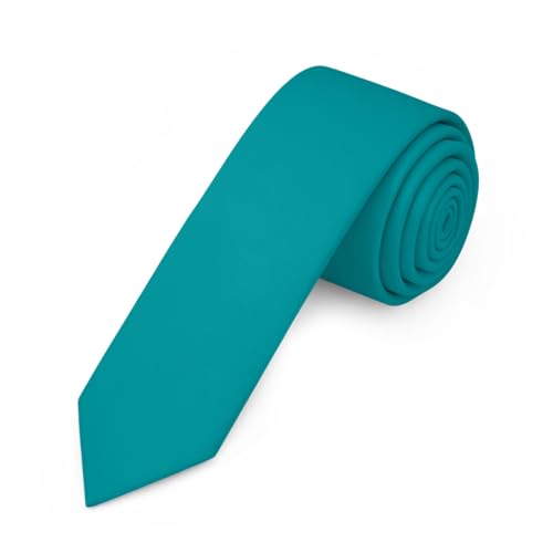 Image of Jacob Alexander Men's Skinny Width 2 inch Solid Color Tie
