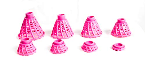BirTee Pro Winter/Mat Golf Tees - 8 Pack (Bright Pink)