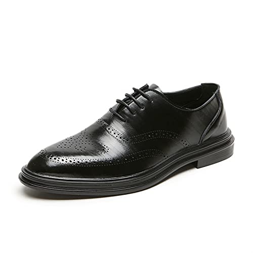 Zapatos de vestir Oxford con suela de goma antideslizante y tacón resistente
