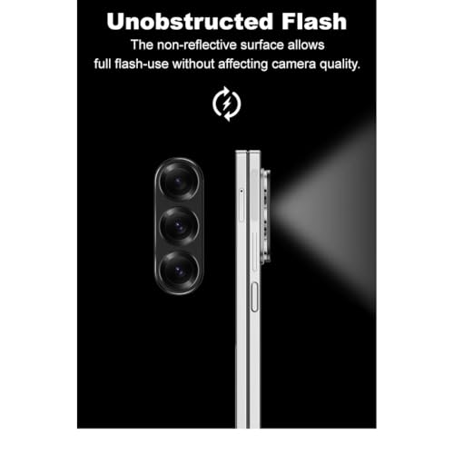 Image of Xmon Back Camera Lens Protector for Samsung Galaxy Z Fold 6 (1 Pack) Premium Camera Glass Protector Guard, Anti-Scratch, Ultra-Clear, Easy Installatio
