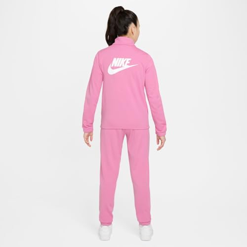 Nike Sportswear Big Kids' Tracksuit (FD3067-646, Magic Flamingo/Magic Flamingo/White)3