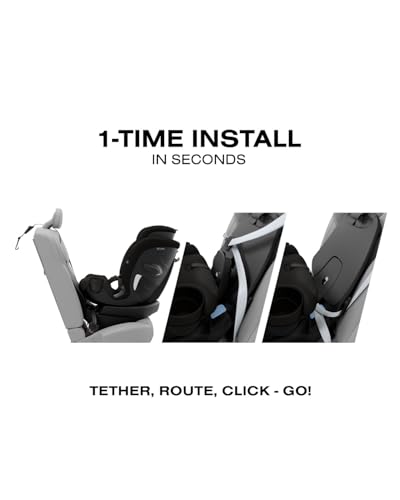 Image of Callisto G 360 Rotating All-in-One Convertible Car Seat- Nightfall Black