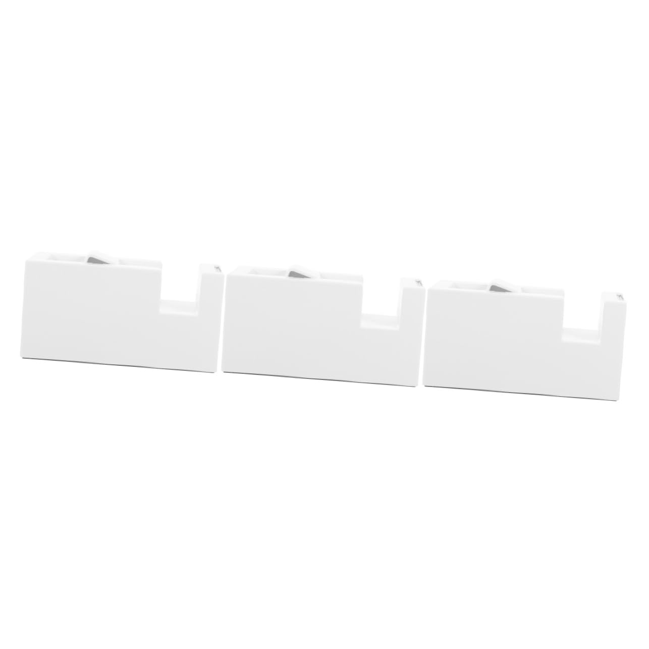 Gadpiparty 3 Pezzi distributore di nastro cucina scrivania porta nastro Titolare Cutter simpatico dispenser di nastro adesivo distributori di nastro addominali bianca