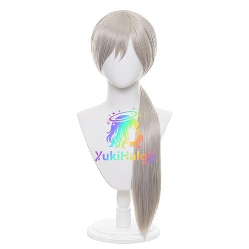 Image of Anime Quanxi Long Gray Cosplay Wig for Cosplay Events