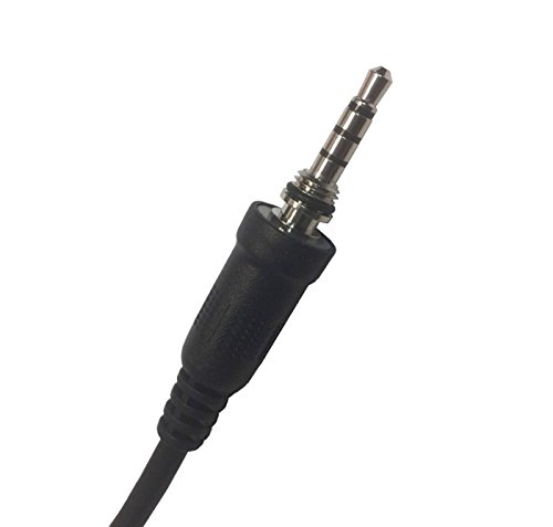 Tigertronics SLCABVXY Extra Radio Cable for Various Yaesu HTs with Threaded 4-Pin TRRS