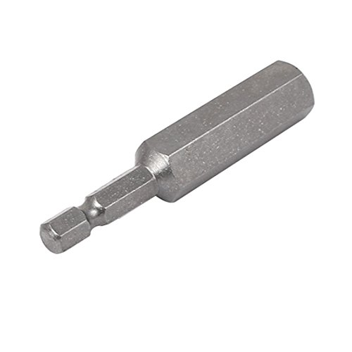 Sourcingmap 65mm Long 1/4" Hex Shank 12mm Hexagonal Tip Magnetic Hexagon Screwdriver Bit, H12 x 65mm - Image 2