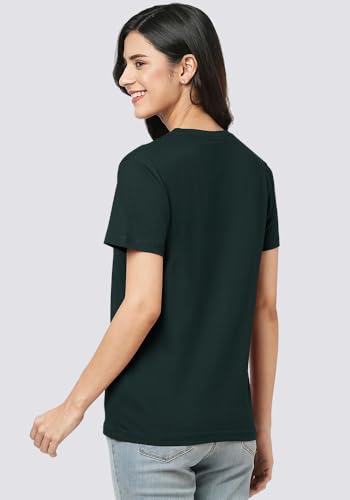 Image of Wear Your Opinion Women's S to 5XL Plain Solid 100% Cotton Unisex Boyfriend Fit T-Shirt (Design: Solid)