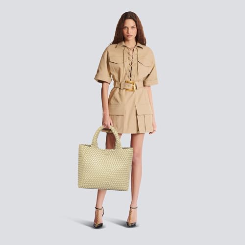 Image of JINMANXUE Fashion Woven Bag Shopper Bag Travel Handbags and Purses Women Tote Bag Large Capacity Shoulder Bags
