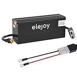 Elejoy 15 Amp Lithium Battery Charger 12V-88V Adjustable LiFePO4 Lithium Battery Charger with OLED Display Specially Designed for Electric Motorcycles Electric Scooters Touring Cars