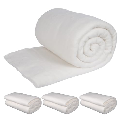 JOUTYFOR 3-Pack Natural Cotton Batting