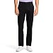 IZOD Men's Performance Stretch Straight Fit Flat Front Chino Pant, Black, 34W x 34L